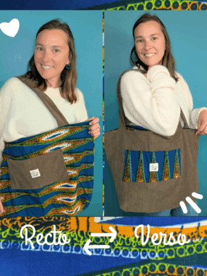 sac réversible à partir d'une robe