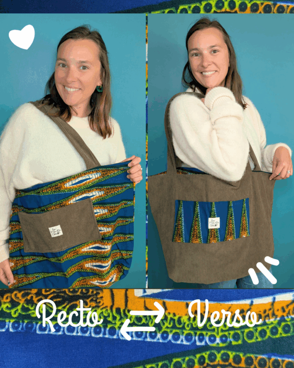 sac réversible à partir d'une robe