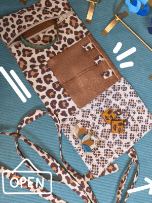 pochette – range bijoux léopard