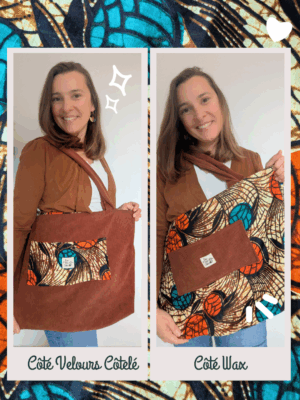 sac petites fleurs & rose petit format