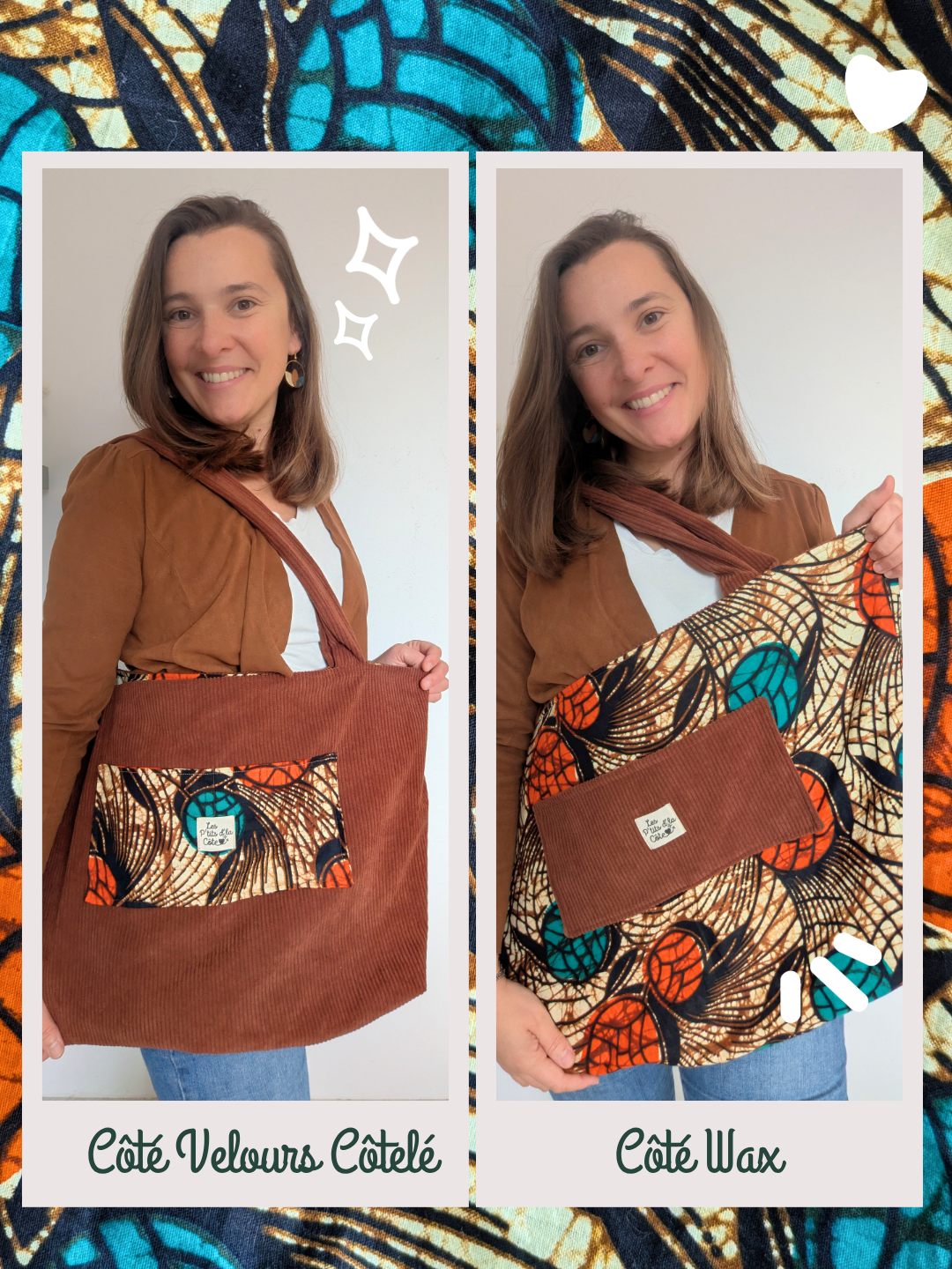 sac petites fleurs & rose petit format sac petites fleurs & rose petit format