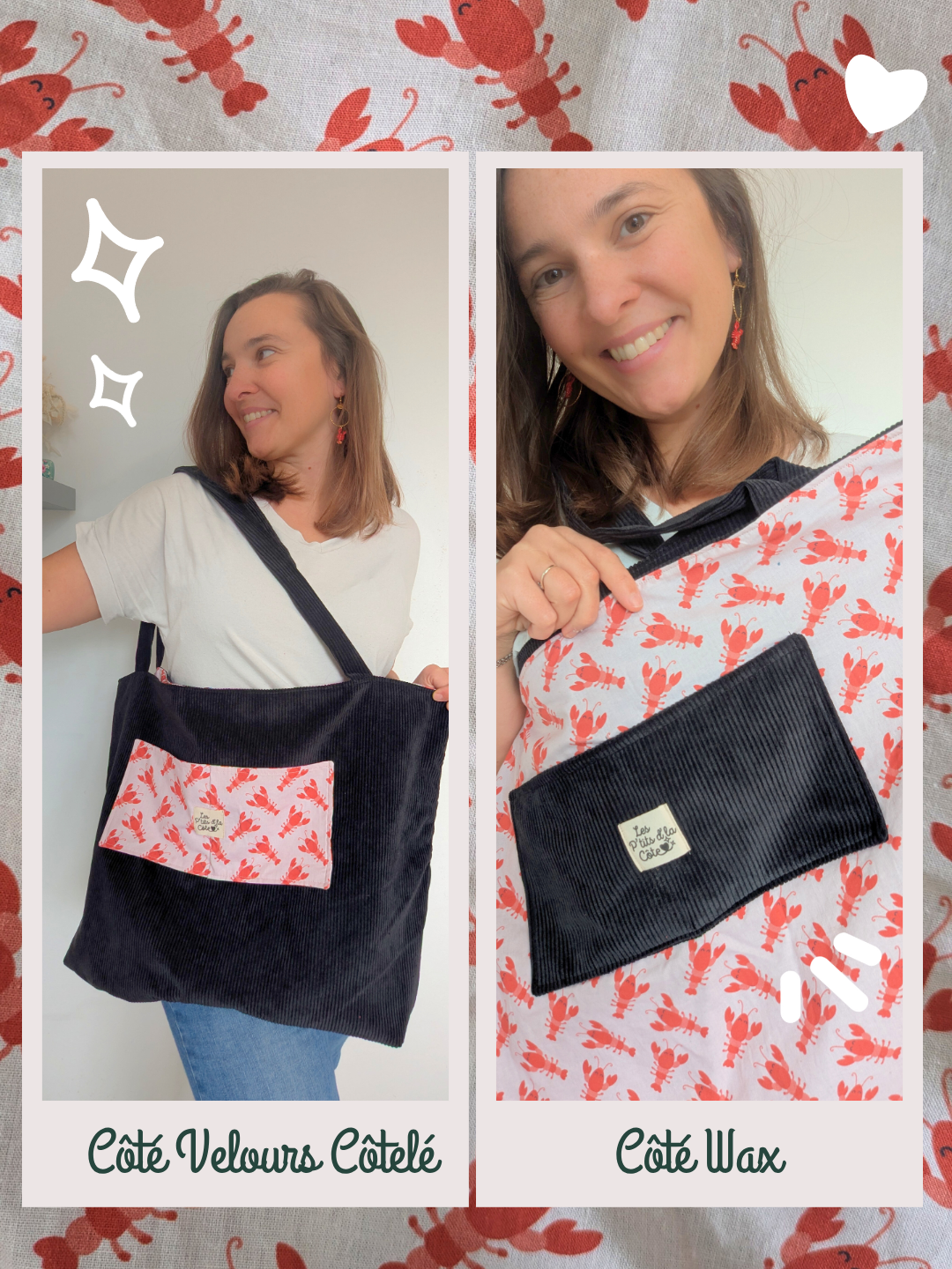 sac petites fleurs & rose petit format sac petites fleurs & rose petit format