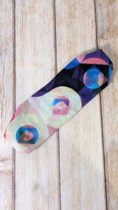 Bandeau - Wax, géométriques - blanc