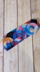 Bandeau - Wax, géométriques - bleu