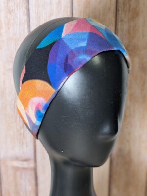 Bandeau - Wax, géométriques - bleu