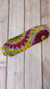 Bandeau - Wax jaune et rouge