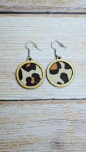 Boucles d'oreilles - Marron - Léopard B 