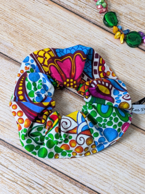 chouchou wax violet avec traits dorés (copie)