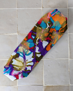 Bandeau - Wax coloré (orange, rose, turquoise)