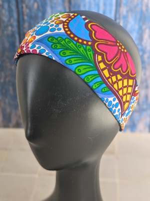 Bandeau - Wax fleurs et pois