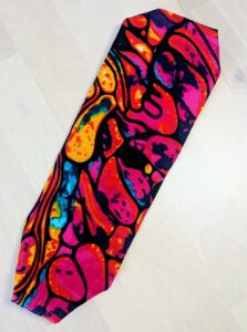 Bandeau - Wax rouge, bleu et jaune