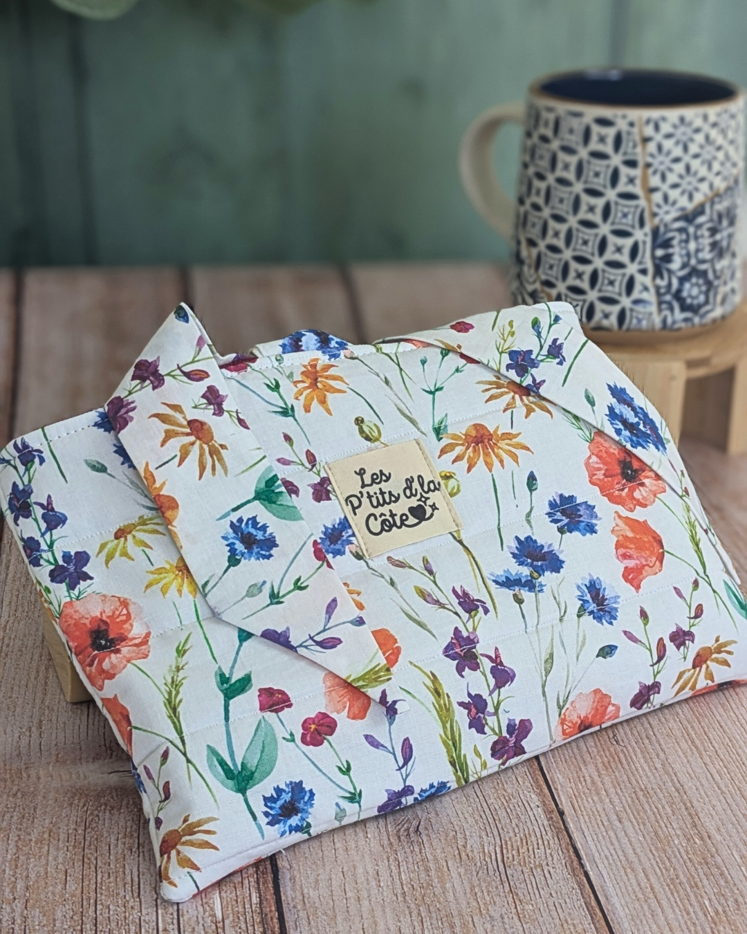 Pochette à livre - Fleurs des champs Pochette à livre - Fleurs des champs