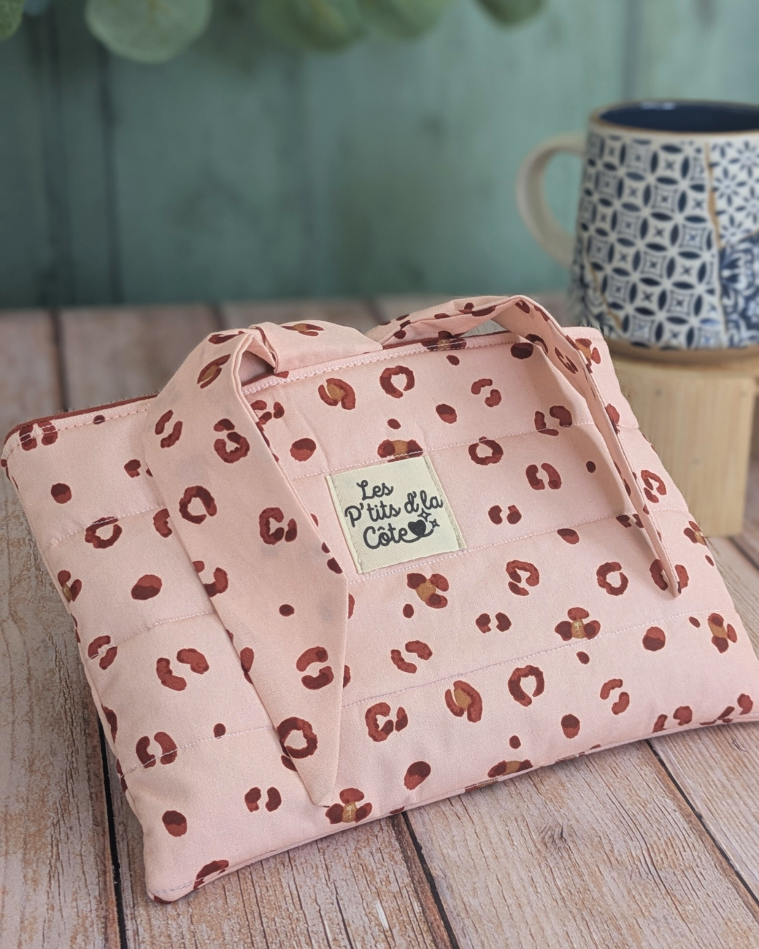 Pochette à livre - Léopard rose Pochette à livre - Léopard rose