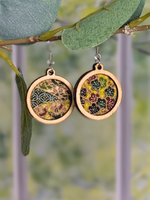 Boucles d'oreilles - Collines vertes (1)