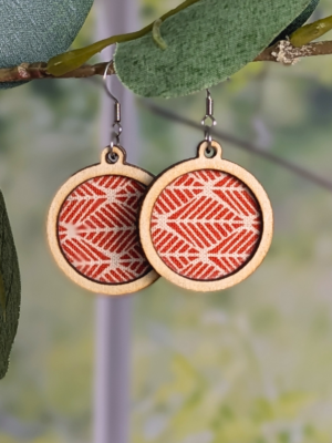 Boucles d'oreilles - Géométriques Orange - Horizontal