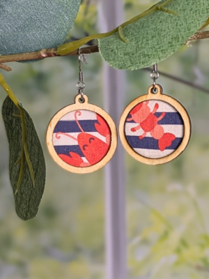 Boucles d'oreilles - Homard - Horizontal