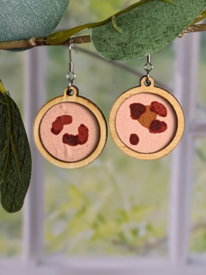 Boucles d'oreilles - Léopard rose (1)