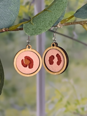 Boucles d'oreilles - Léopard rose (2)