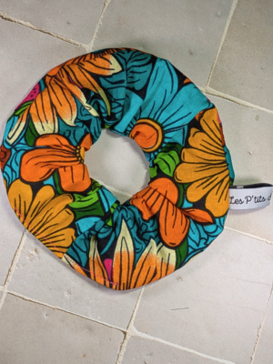 Chouchou - Wax - Fleurs colorées
