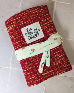 Pochette range-bijoux - Cerises et Wax