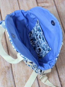 sac rond artisanal – wax rose et turquoise (copie)