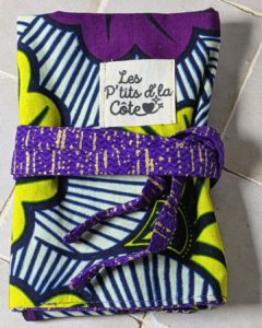 Pochette à bijoux – Fleurs de mariage - Violet et jaune
