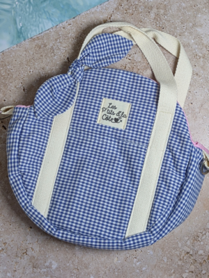 Sac rond, artisanat, vichy