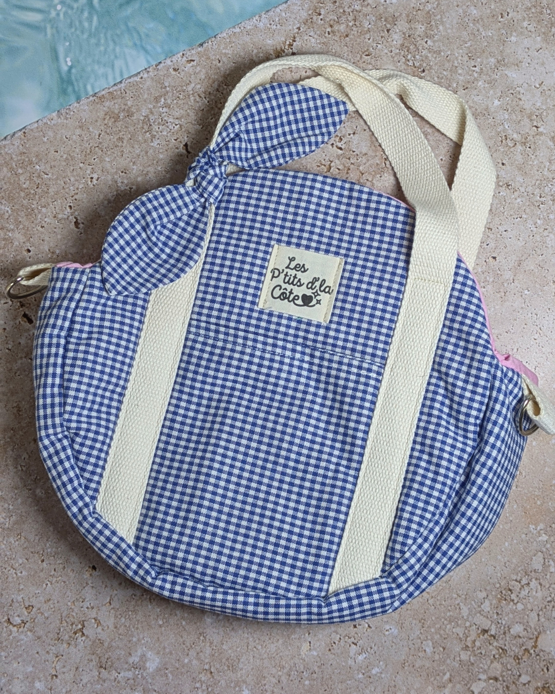 Sac rond, artisanat, vichy Sac rond, artisanat, vichy