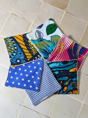 Lot de lingettes, inspiration bleue