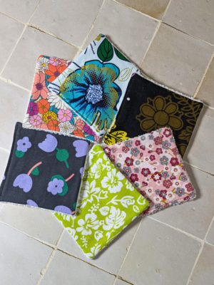 Lot de lingettes, Fleurs