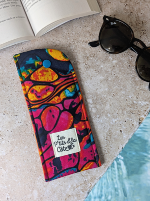 Étui à lunettes coloré artisanal Éclat de Baya