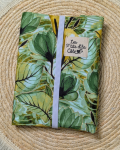 Protège-livre format poche Jardin d’Anis vert et jaune