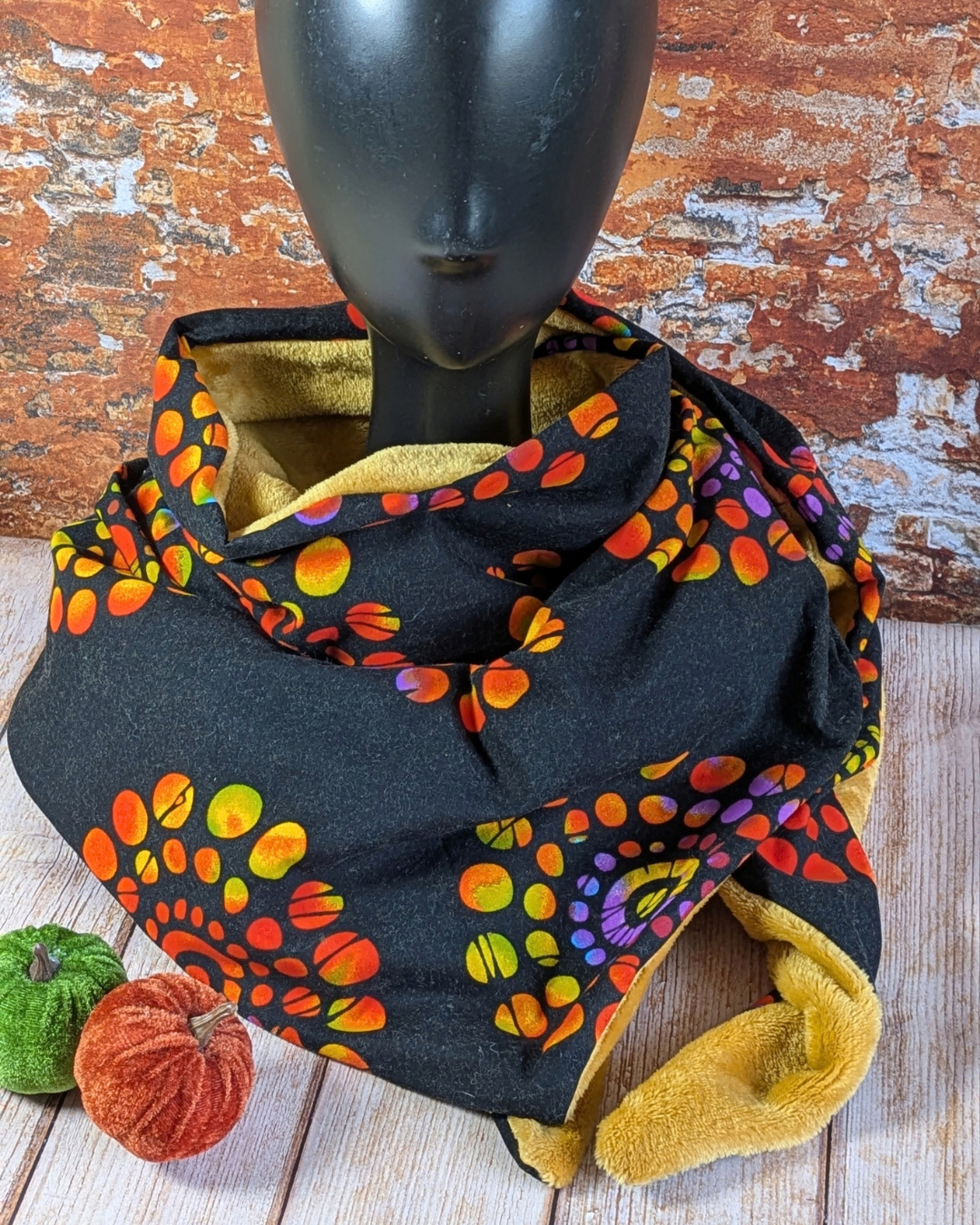 Chèche femme artisanal Color Pop multicolore Chèche femme artisanal Color Pop multicolore