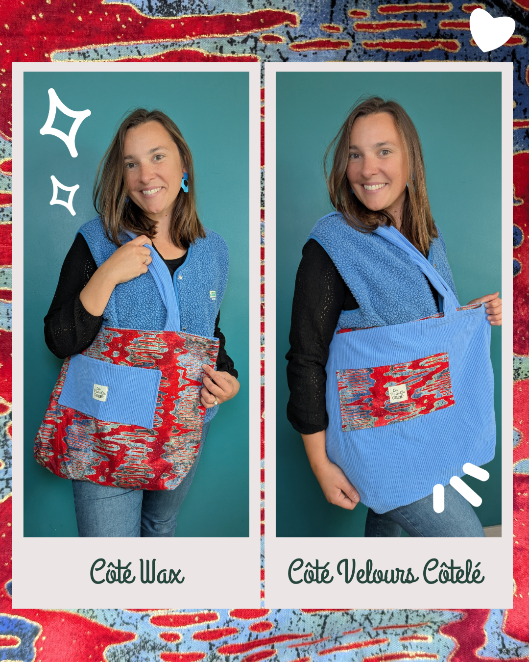 sac réversible à partir d'une robe